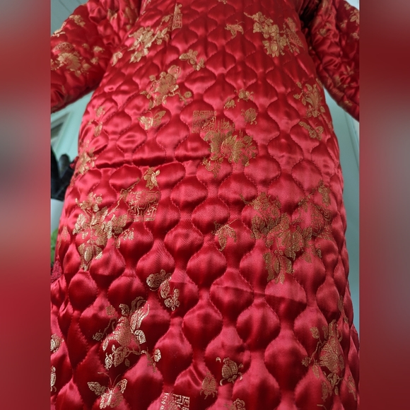 Vintage Quilted Cheongsam Dress - Picture 8 of 12